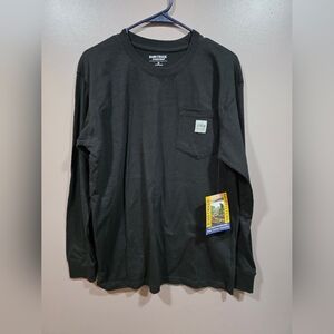 Basic Black Long Sleeve Tee for Men